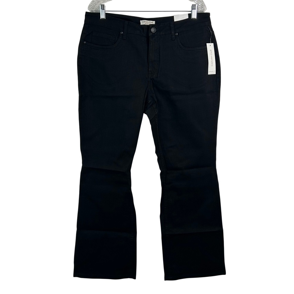 Coldwater Creek Natural Fit Black‎ Bootcut Jeans Petite 16 NWT